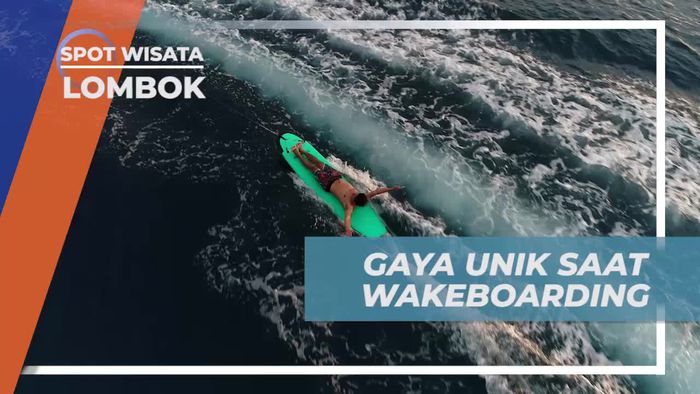 Eksplorasi Gaya Unik Saat Wakeboarding di Lombok
