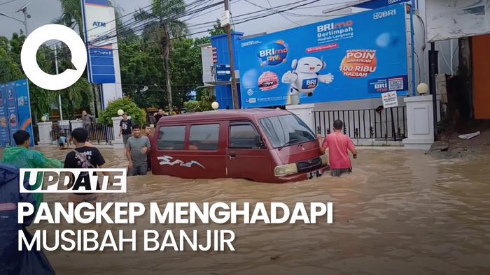 Video: Banjir Rendam 6 Kecamatan di Pangkep, Lalin Trans Sulawesi Macet 2 Km