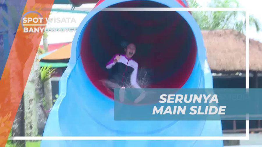 Mengalami Serunya Bermain Slide di Umbul Bening, Banyuwangi