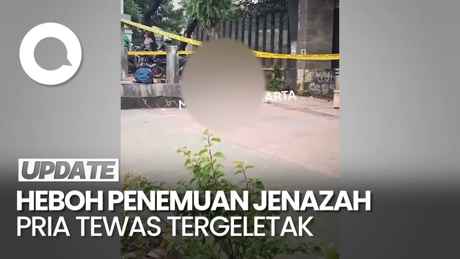 Video: Heboh Penemuan Jasad Pria dengan Kepala Hancur di Trotoar Jaksel