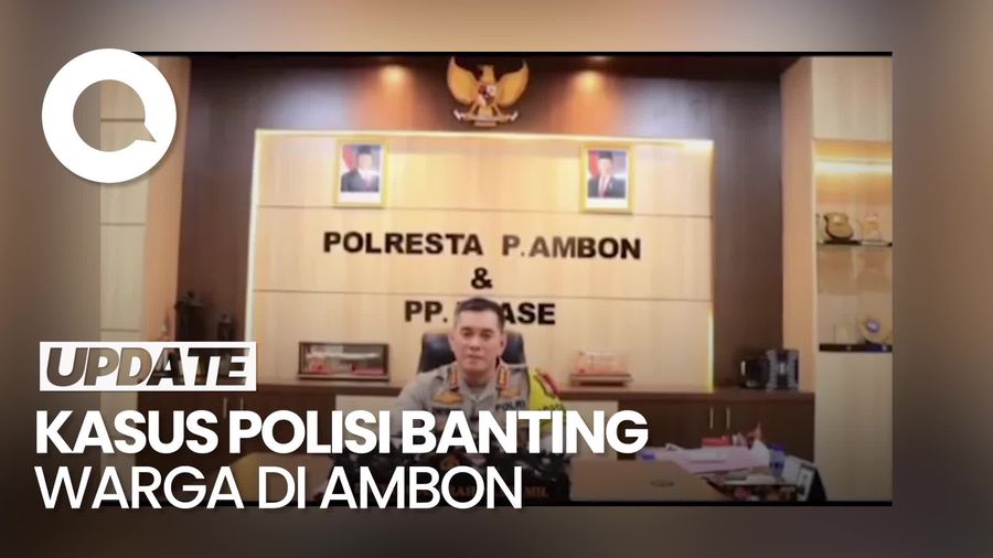 Video Permintaan Maaf Kapolresta Ambon gegara Anggotanya Banting Warga