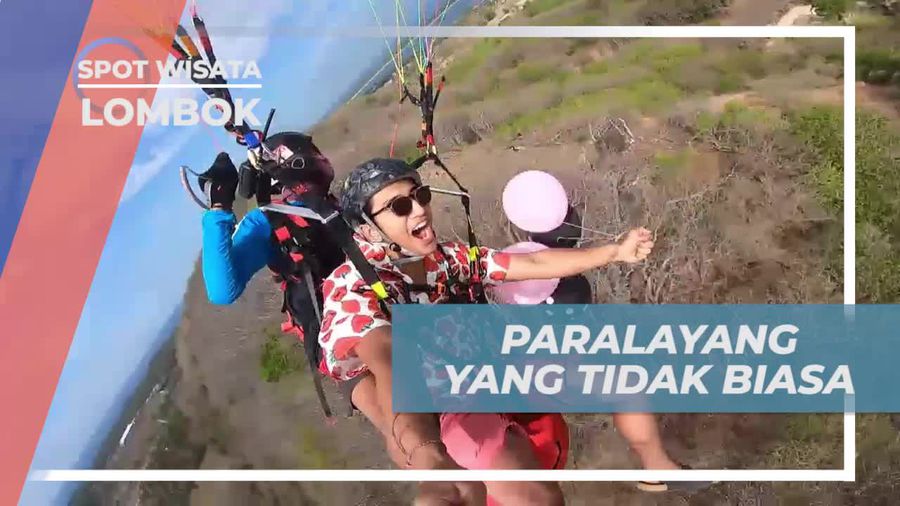 Sensasi Paralayang yang Unik di Lombok