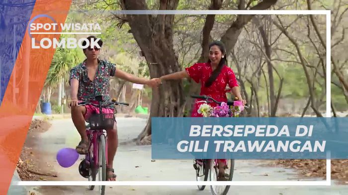 Bersepeda Seru Menyusuri Gili Trawangan, Lombok