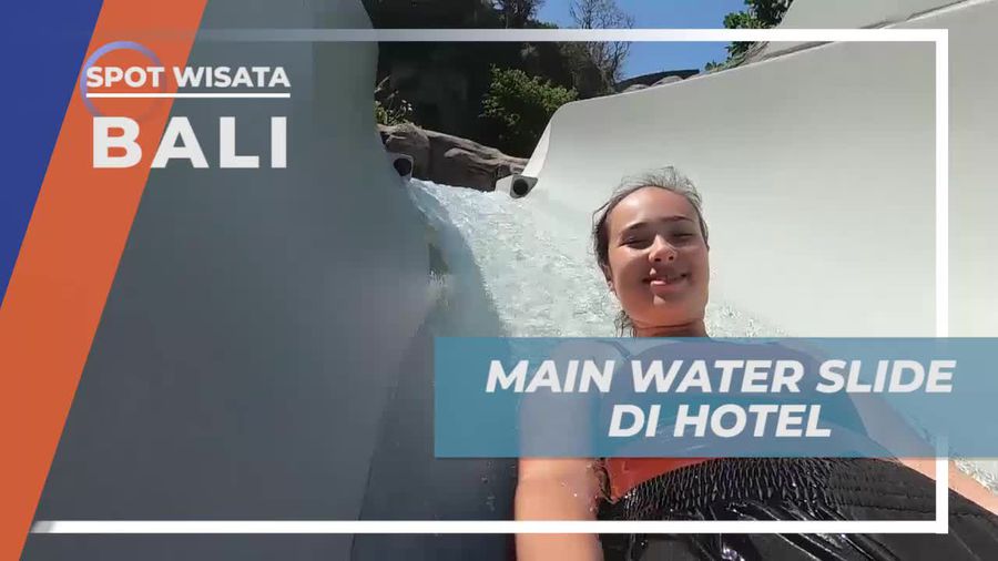 Bermain Seru di Water Slide Hotel Bali yang Panjang