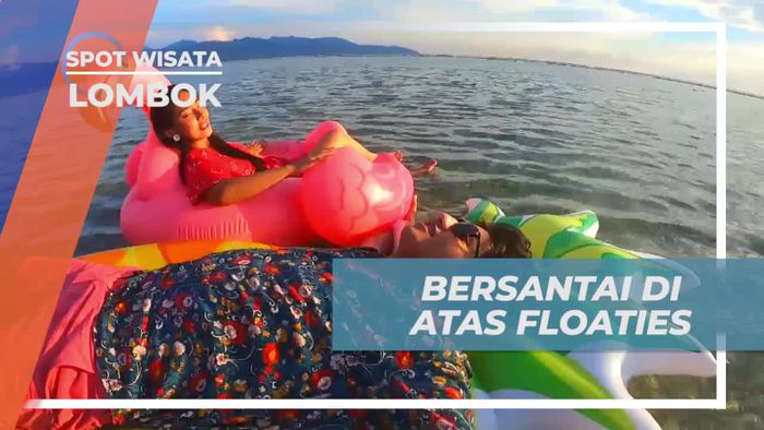 Bersantai dengan Floaties di Pink Coco, Gili Trawangan