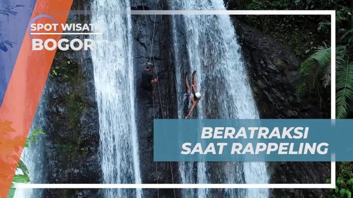 Tantang Adrenalin dengan Atraksi Rappeling di Curug Kembar, Bogor