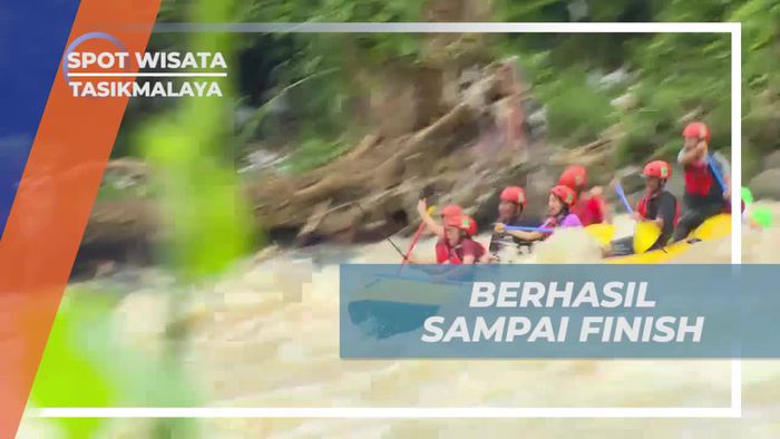 Berjuang Sampai Finish di Rafting Sungai Ciwulan, Tasikmalaya