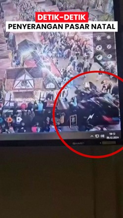 Video Detik-detik Mobil Tabrak Kerumunan di Pasar Natal Magdeburg Jerman