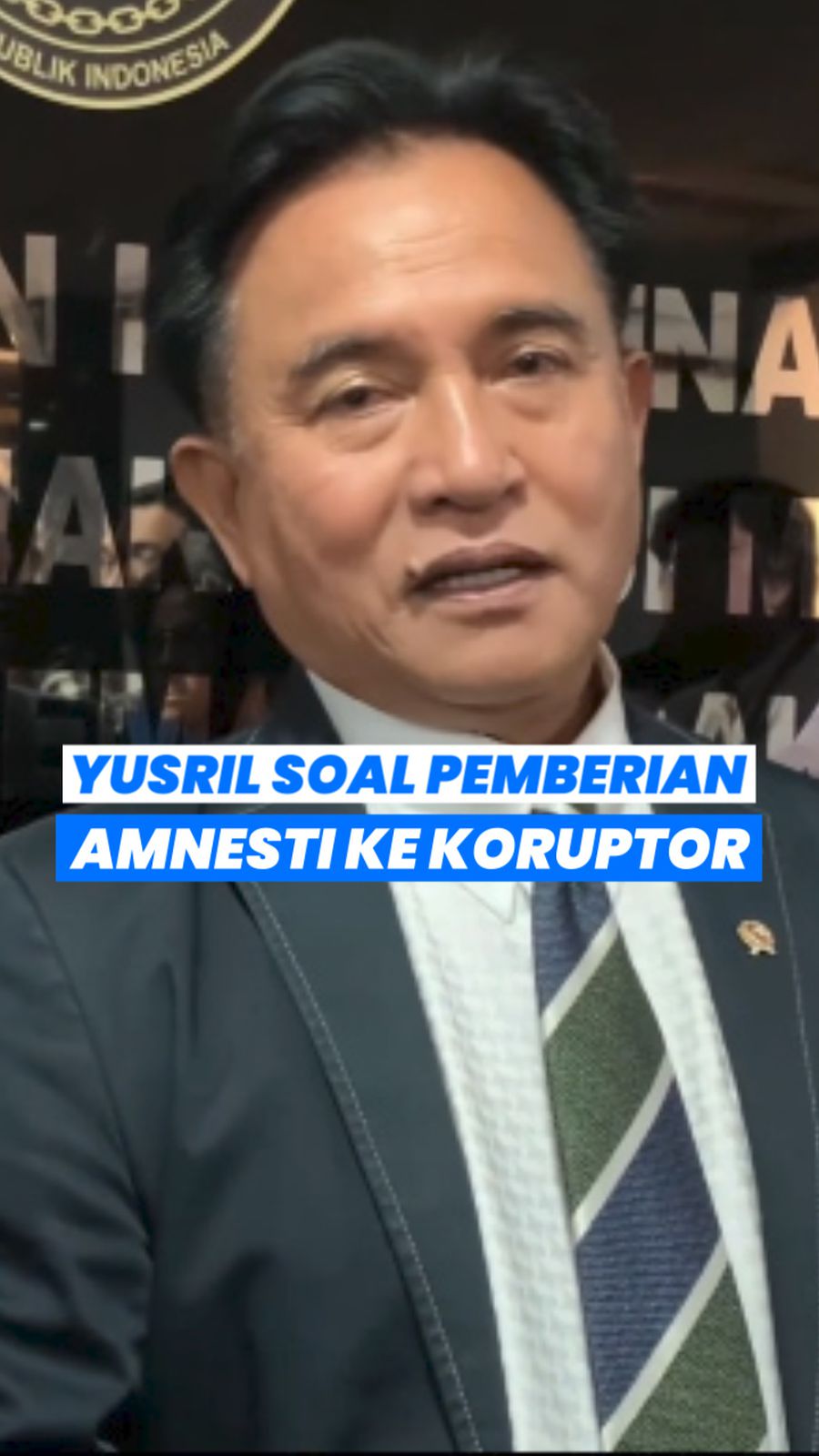 Video: Yusril Sebut Pemberian Amnesti Presiden ke Koruptor Tak Langgar UU