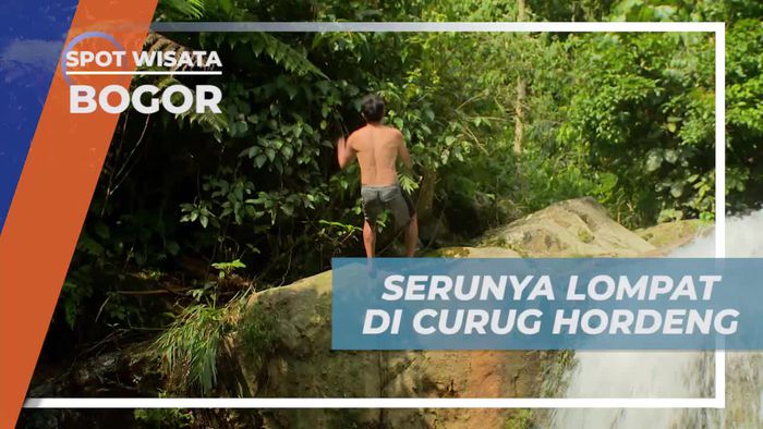 Serunya Melompat di Curug Hordeng, Bogor