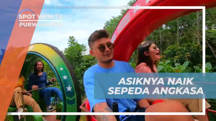 Rasakan Sensasi Sepeda Angkasa di Green Valley, Purwakarta