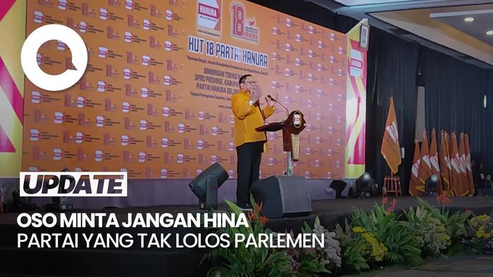 Video OSO di HUT Hanura: Tanpa Partai Kecil Tak Ada Indonesia