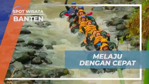 Melaju Cepat dalam Permainan River Tubing, Banten