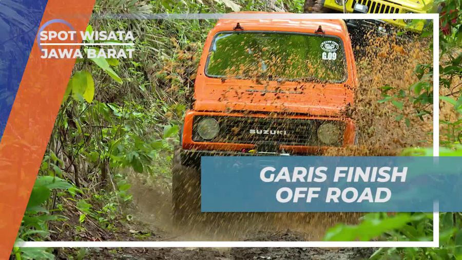 Melanjutkan Perjalanan Menuju Garis Finish Off Road di Hutan Desa Bunter, Ciamis