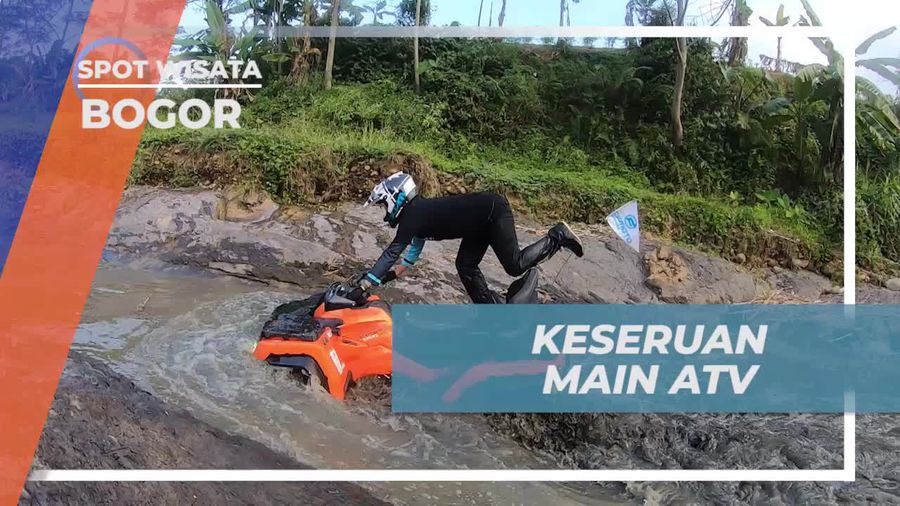 Serunya Bermain ATV di Bukit Hambalang, Bogor