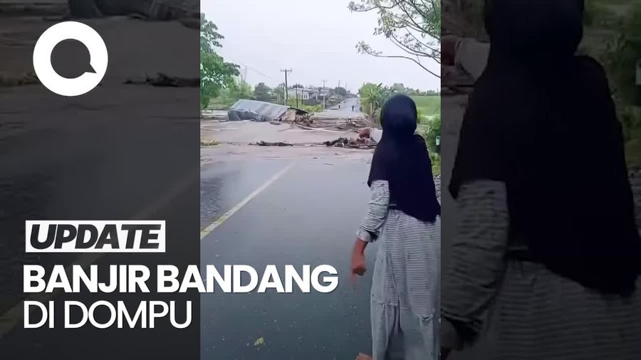 Video: Detik-detik Pasutri di Dompu Terseret Banjir Bandang Bersama Rumahnya