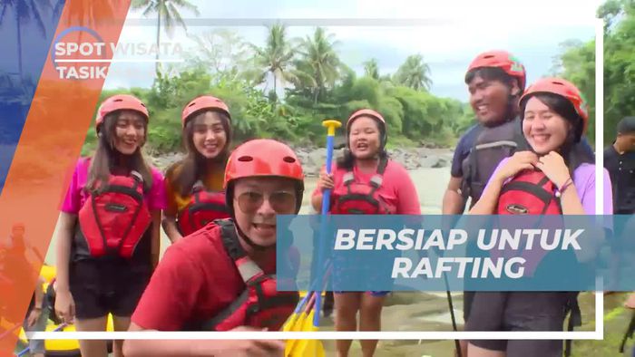 Bersiap Menghadapi Rafting di Sungai Ciwulan, Tasikmalaya