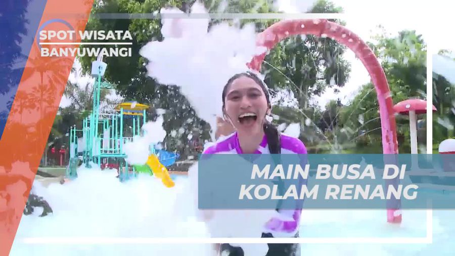 Bermain Busa Seru di Kolam Renang Umbul Bening, Banyuwangi