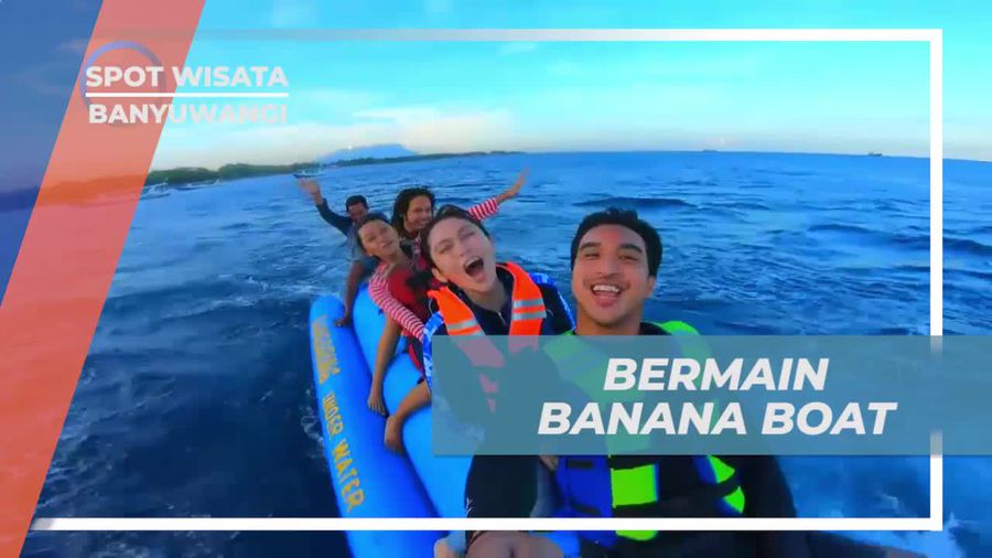 Menikmati Serunya Bermain Banana Boat di Pantai Bangsring, Banyuwangi