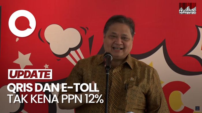 Video: Airlangga Pastikan Transaksi QRIS dan e-Toll Tak Kena PPN 12%