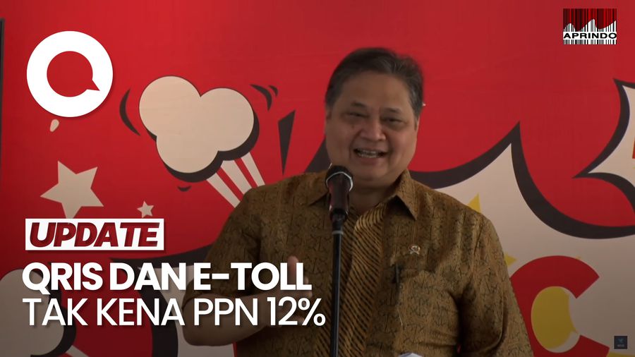 Video: Airlangga Pastikan Transaksi QRIS dan e-Toll Tak Kena PPN 12%
