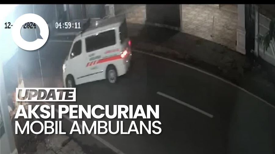 Video CCTV: Aksi Pencurian Mobil Ambulans Klinik di Pasuruan