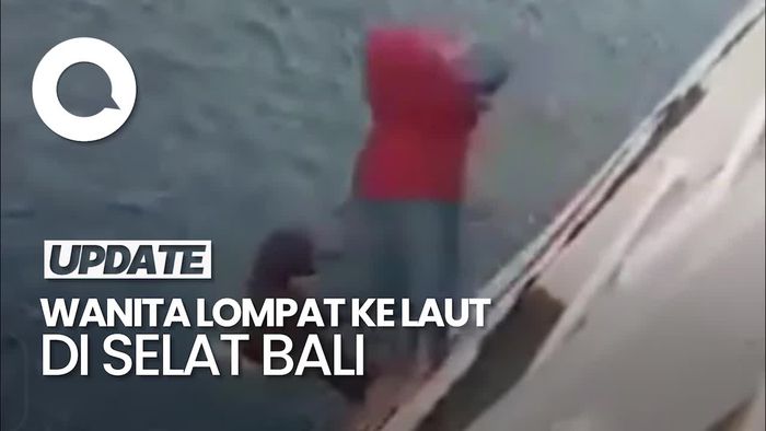 Video: Detik-detik Wanita asal Jember Lompat ke Laut di Selat Bali