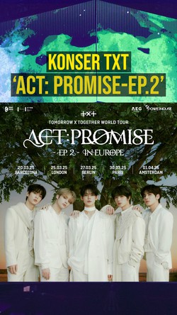 Video TXT Umumkan Konser Act: Promise - Ep.2 di Eropa dan Incheon