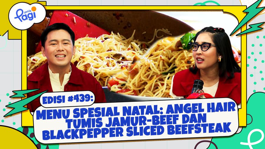 Menu Spesial Natal: Angel Hair Tumis Jamur-Beef dan Blackpepper Sliced Beefsteak