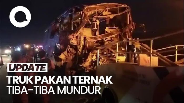 Video: Dugaan Awal Sebab Kecelakaan Truk Vs Bus di Tol Pandaan-Malang