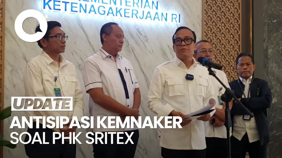 Video: Tiga Langkah Kemnaker Antisipasi Badai PHK Sritex