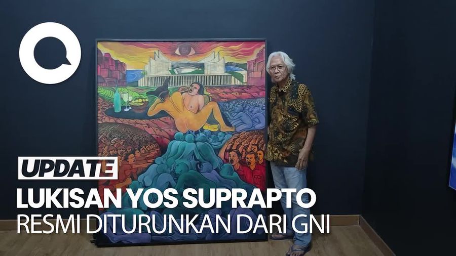 Video: Momen Lukisan Yos Suprapto Diturunkan dari Galeri Nasional Indonesia