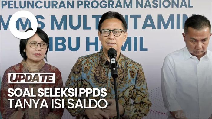 Video Menkes soal Tanya Isi Saldo di Seleksi PPDS: Kemendikti Ya
