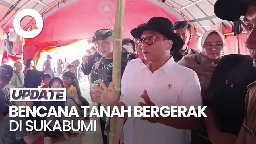 Video Mendes Janjikan Relokasi Korban Bencana Tanah Bergerak di Sukabumi