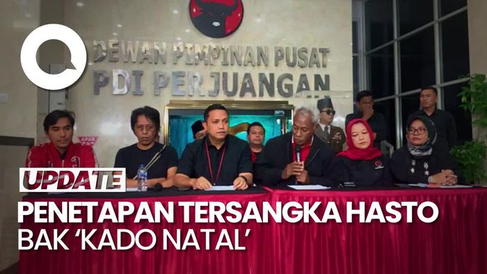 Video PDIP: Kami Dikasih Hadiah Natal dengan Sekjen Jadi Tersangka