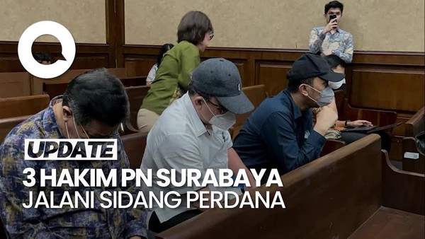 Video: Sidang Perdana 3 Hakim PN Surabaya Pemvonis Bebas Ronald Tannur