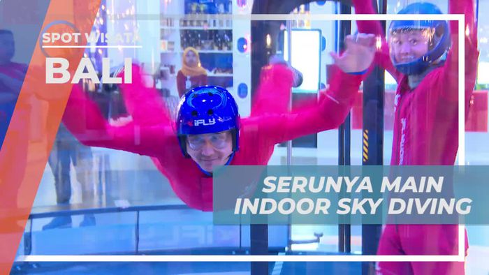 Seru-seruan Bermain Indoor Sky Diving di Trans Studio, Bali