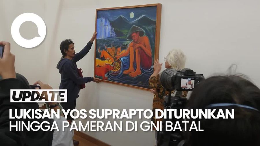Video: Pameran Lukisan Yos Suprapto di Galeri Nasional yang Tak Bisa Dilanjutkan 
