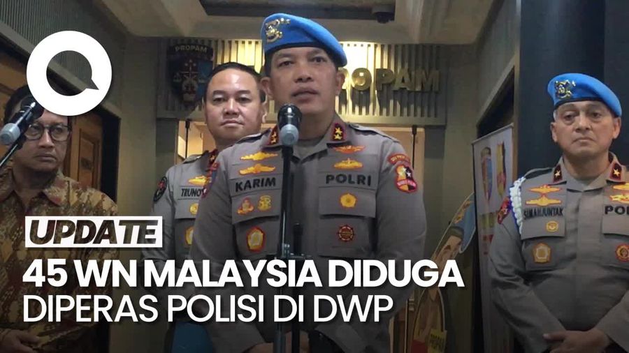Video: Polri Sebut 45 WN Malaysia Diduga Diperas Polisi Saat Nonton DWP  