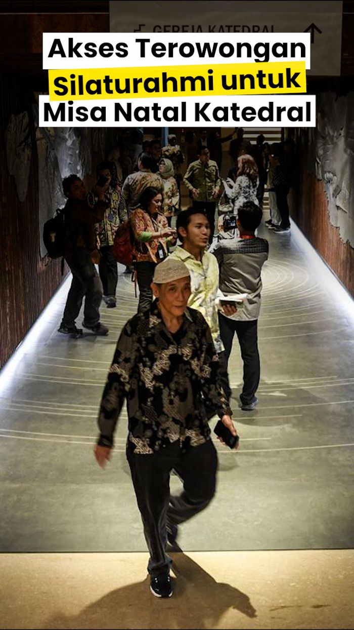 Video Jemaat Mau Misa Natal di Katedral Bisa Lewat Terowongan Silaturahmi