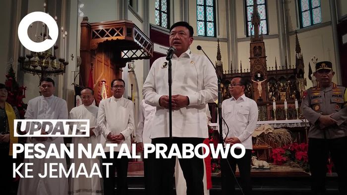 Video: Menko Polkam Sampaikan Pesan Natal Prabowo ke Jemaat