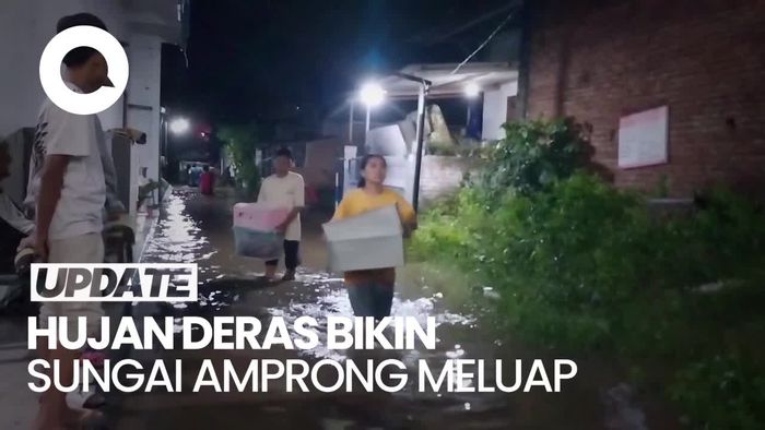 Video: Sungai Amprong Meluap, Rendam Permukiman Warga Kota Malang