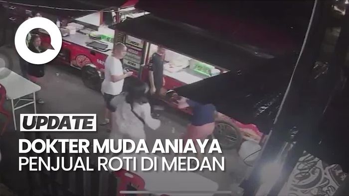 Video CCTV Dokter Muda di Medan Aniaya Penjual Roti gegara Toping Sedikit