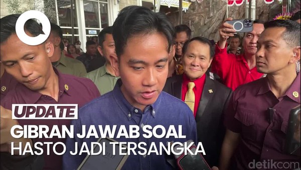 Gibran soal Hasto Jadi Tersangka: Kenapa Tanya Saya? Tanya KPK