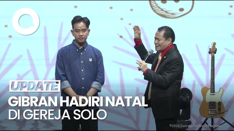 Video: Momen Wapres Gibran Didoakan Pendeta di Gereja Solo