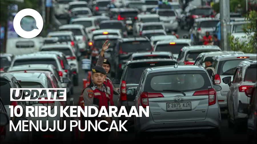 Video: Polisi Catat 10 Ribu Kendaraan Masuk Kawasan Puncak Pagi Tadi
