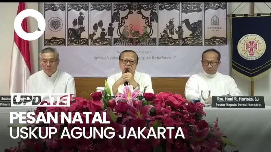 Video Pesan Natal Uskup Agung Jakarta: Pemimpin Melayani Bukan Dilayani