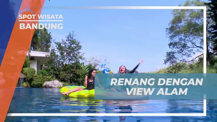 Berenang Sambil Menikmati Panorama Alam Terbuka di Bandung