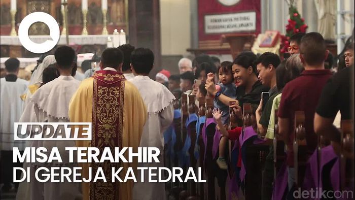 Video: Momen Misa Terakhir Natal 2024 di Gereja Katedral Jakarta