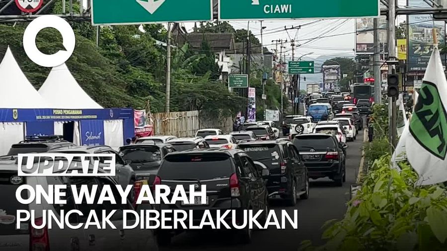 Video: Libur Natal, One Way Arah Puncak Diterapkan Pagi Ini